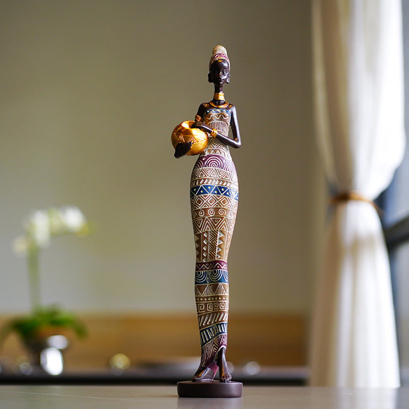 Sculpture Decorations For Black Women Figures