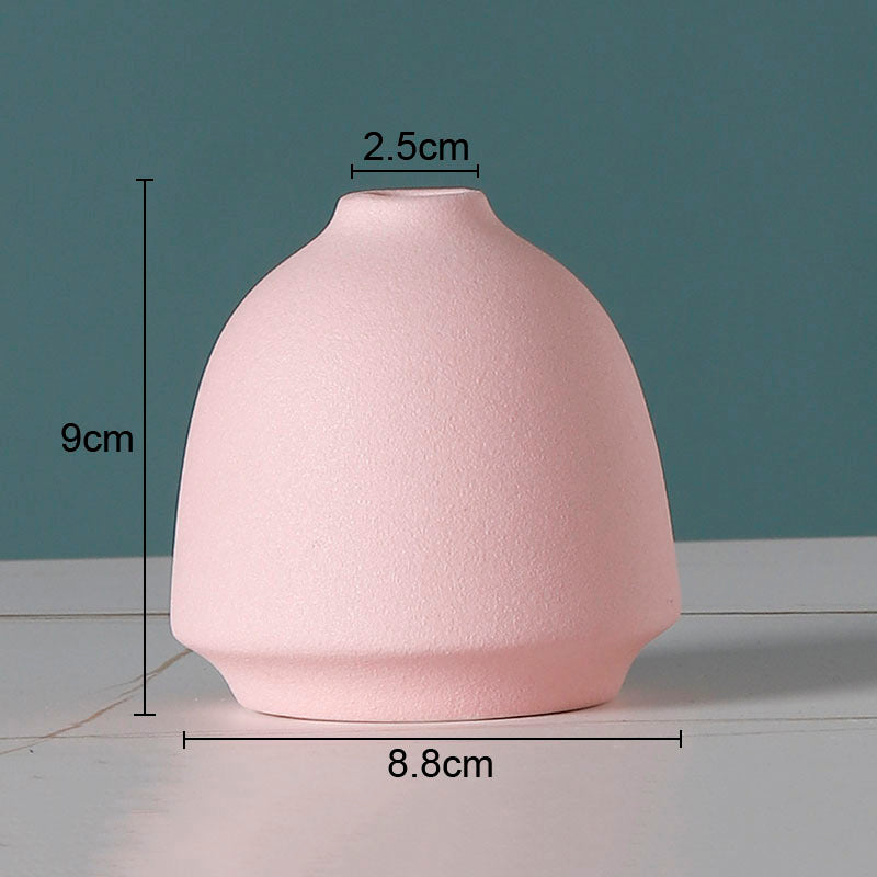 Simple Solid Color Ceramic Vases