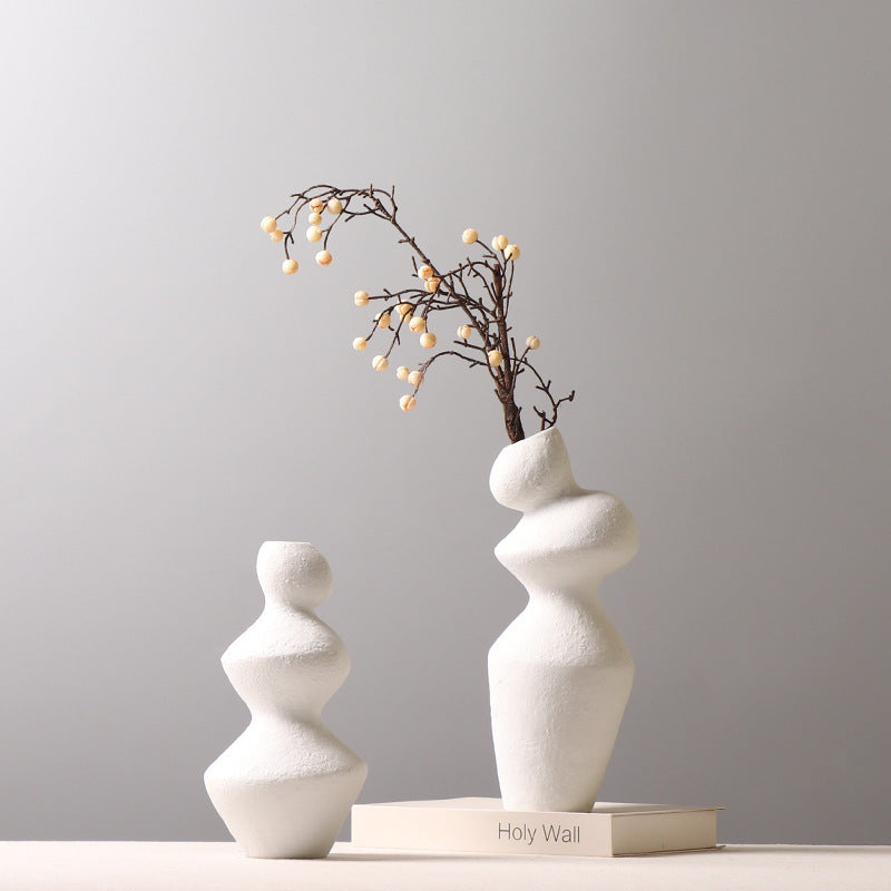 Modern Irregularly Stacked Ceramic Vases