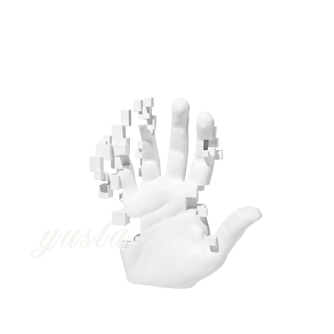 Resin Mosaic Palm Sculpture Art Ornaments