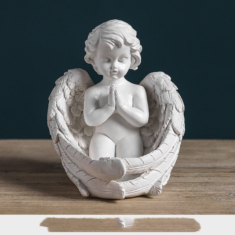 Nordic creative character angel plaster sculpture