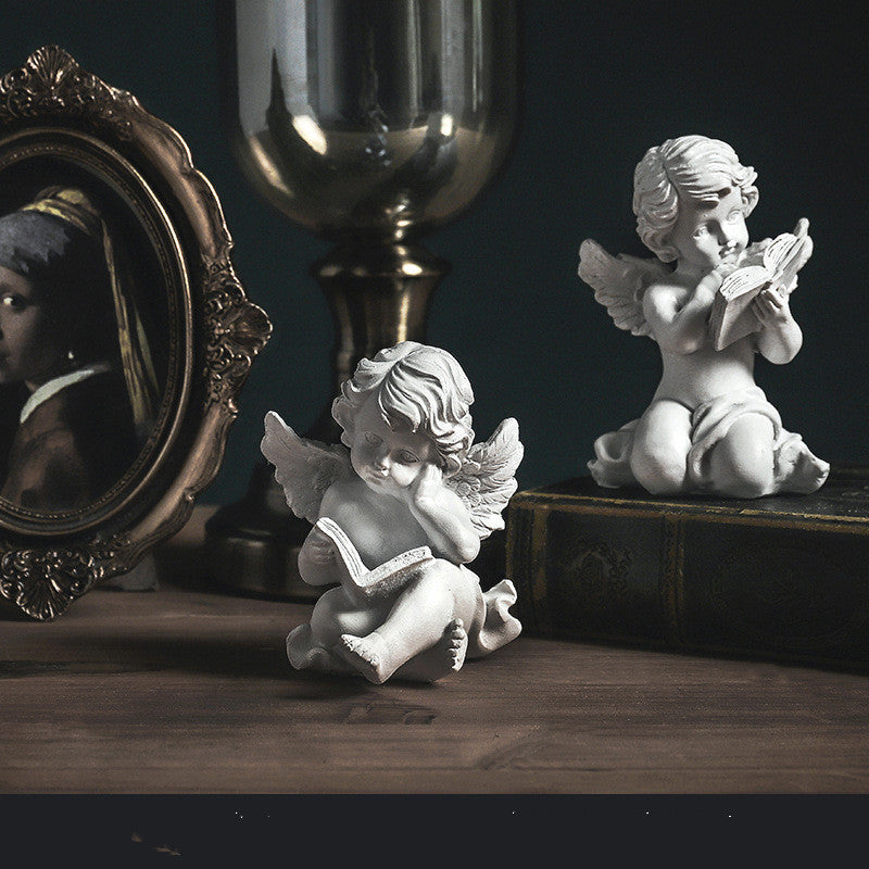 Nordic creative character angel plaster sculpture
