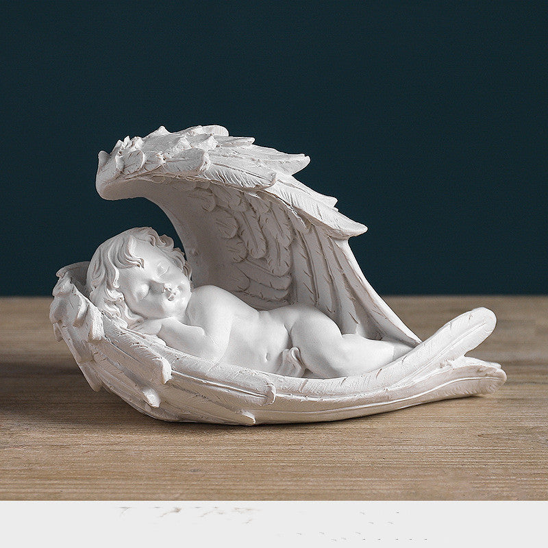 Nordic creative character angel plaster sculpture