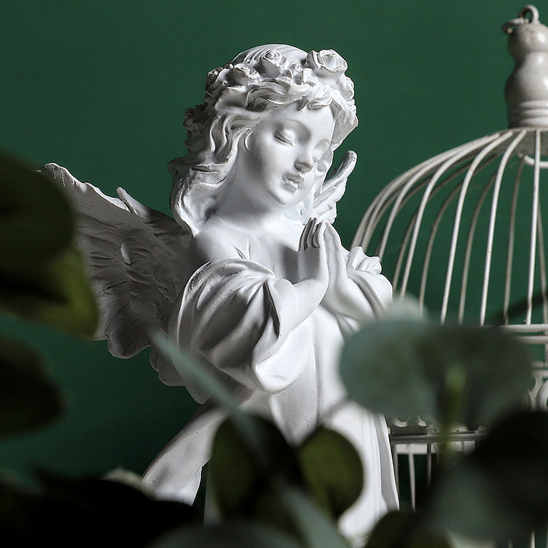 Nordic creative character angel plaster sculpture