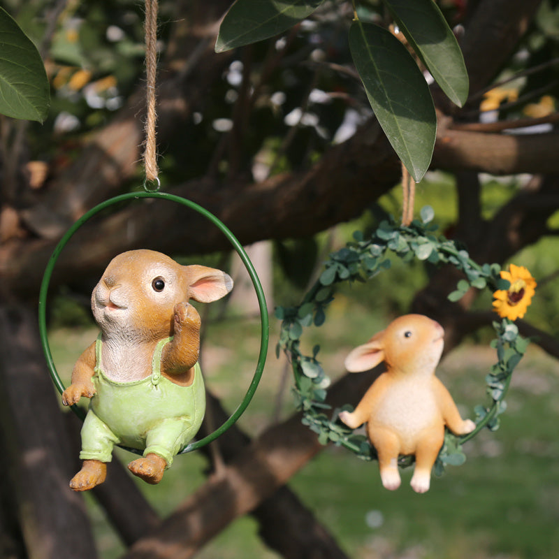 Resin animal sculpture pendant