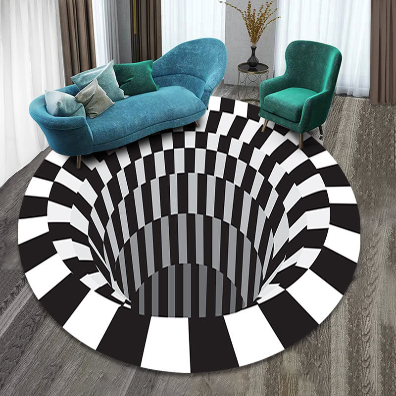 3D Vortex Hole Illusion Living Room Rug