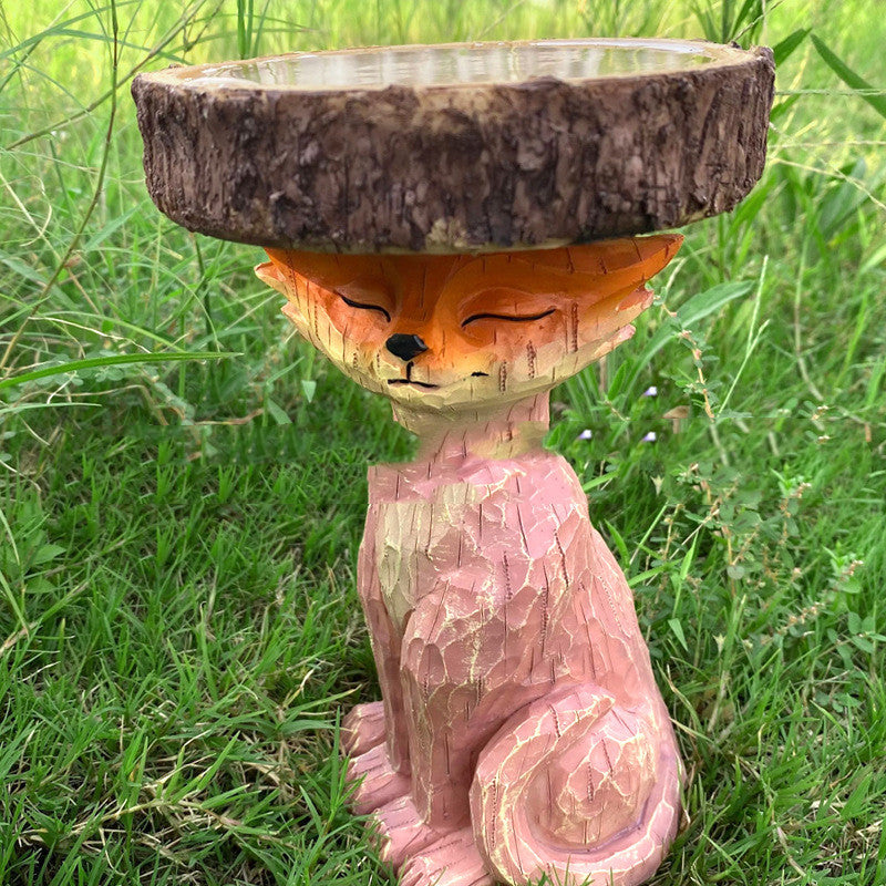 Fox Resin Sculpture Decoration Cartoon