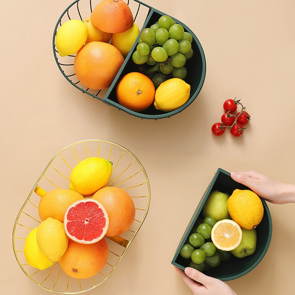 Metal Hollowed Out Fruit Storage Rack