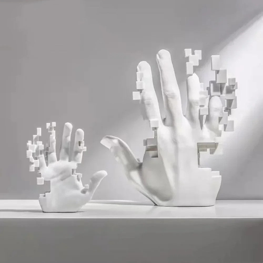 Resin Mosaic Palm Sculpture Art Ornaments