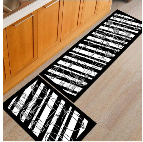 Washable door bedside rugs