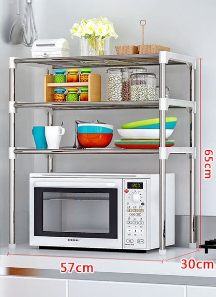 Microwave Shelf Rack Kitchen Spice Organizer