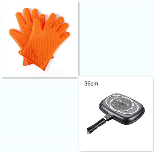 Double side frying pan