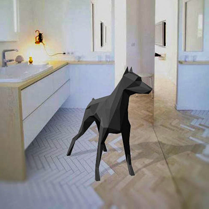Paper sculpture three-dimensional model