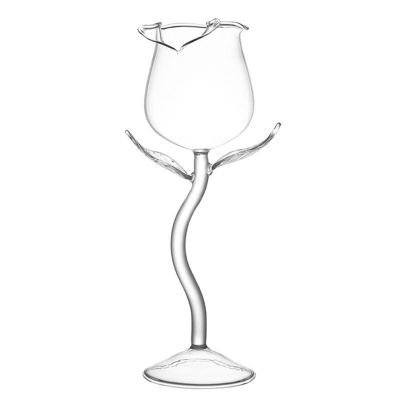 Fancy Red Goblet Wine Cocktail Glasses