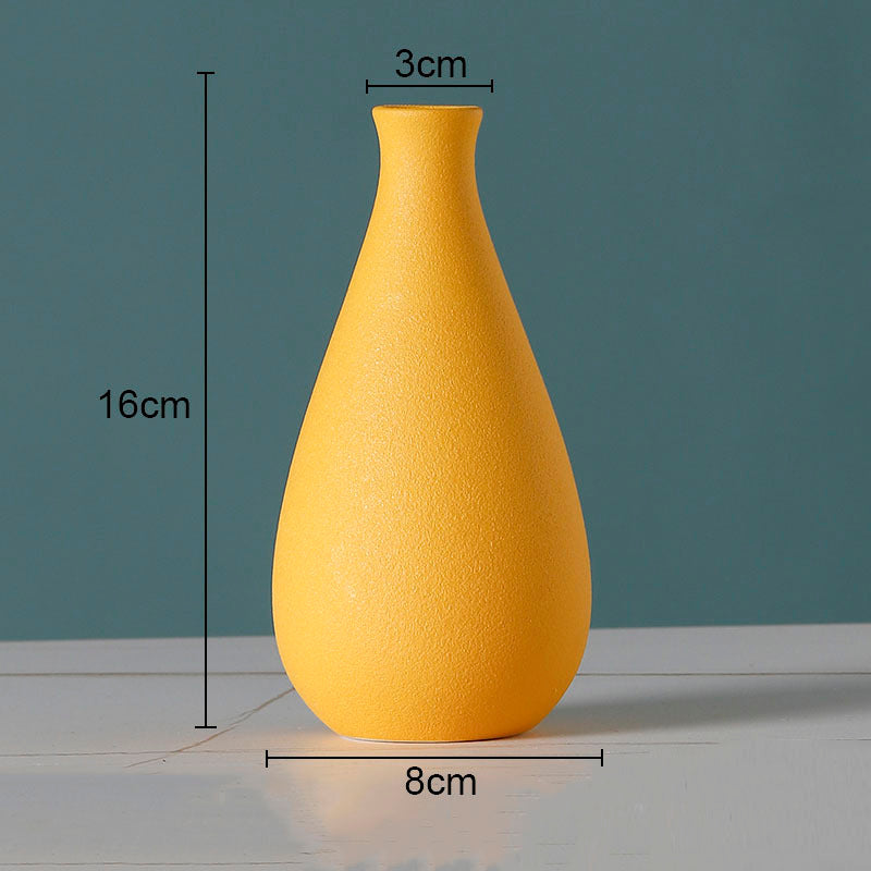 Simple Solid Color Ceramic Vases