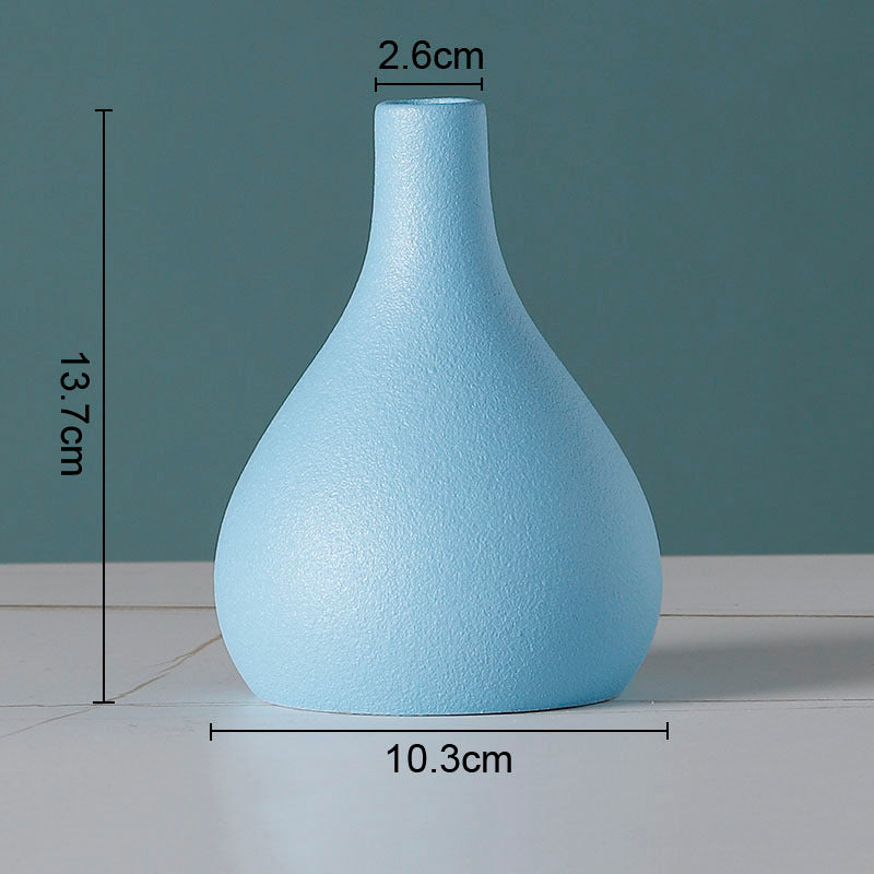 Simple Solid Color Ceramic Vases
