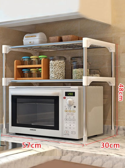 Microwave Shelf Rack Kitchen Spice Organizer