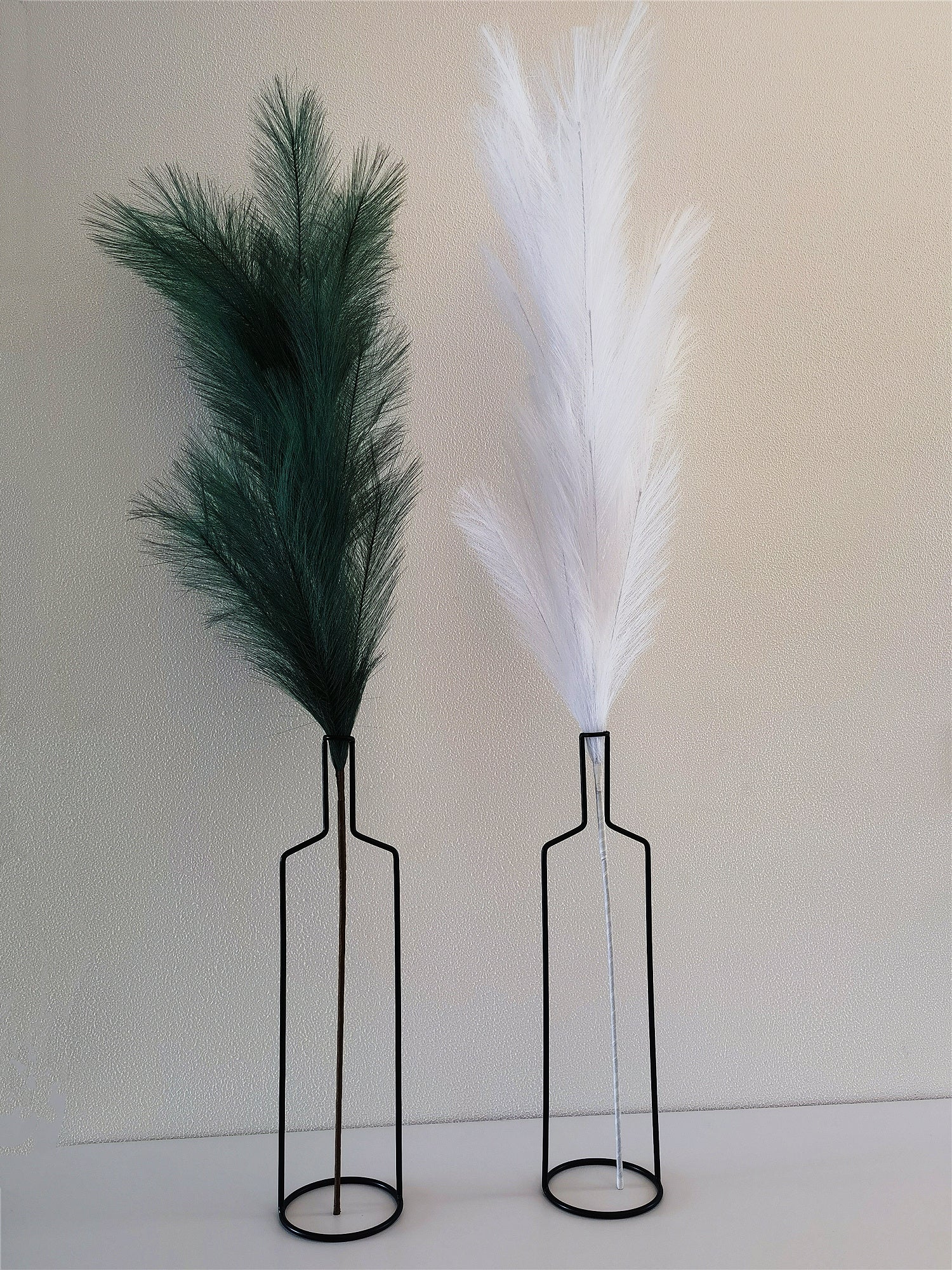 Large Tall Iron Line Flower Vases
