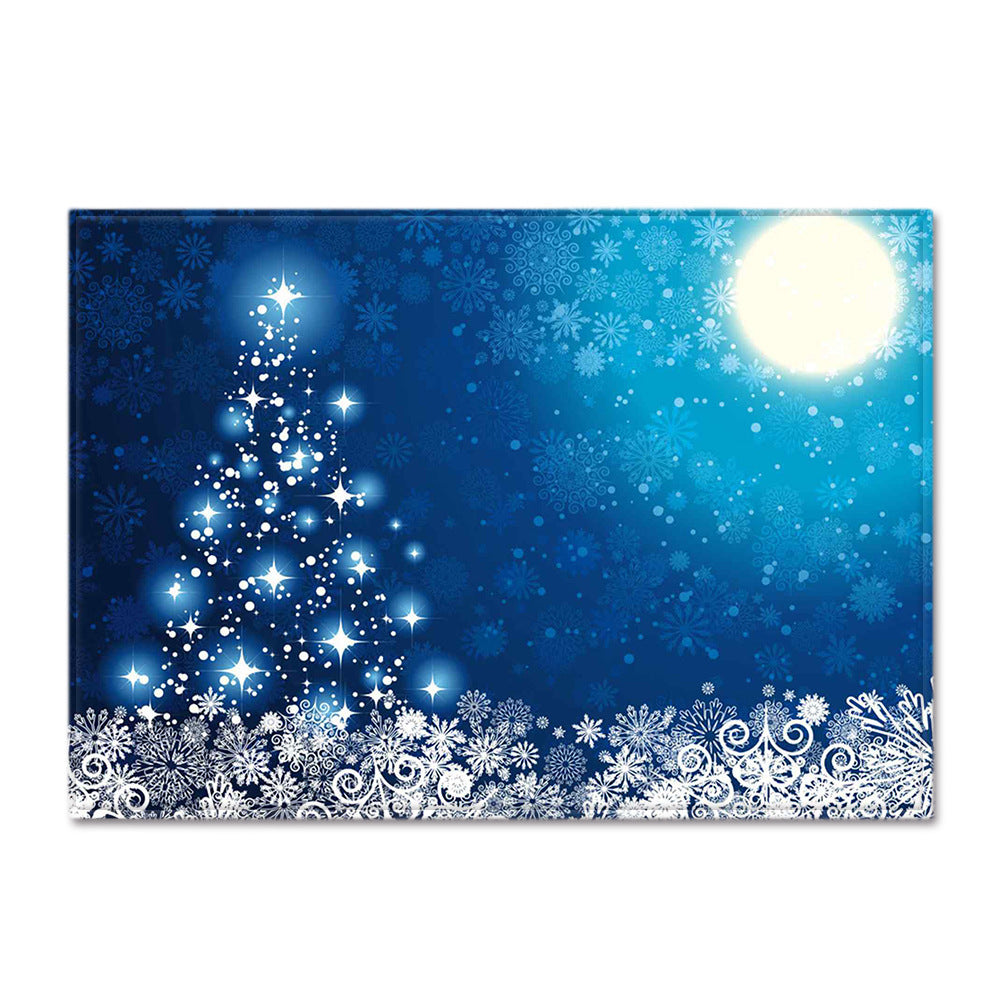 Christmas Living Room Floor Mat