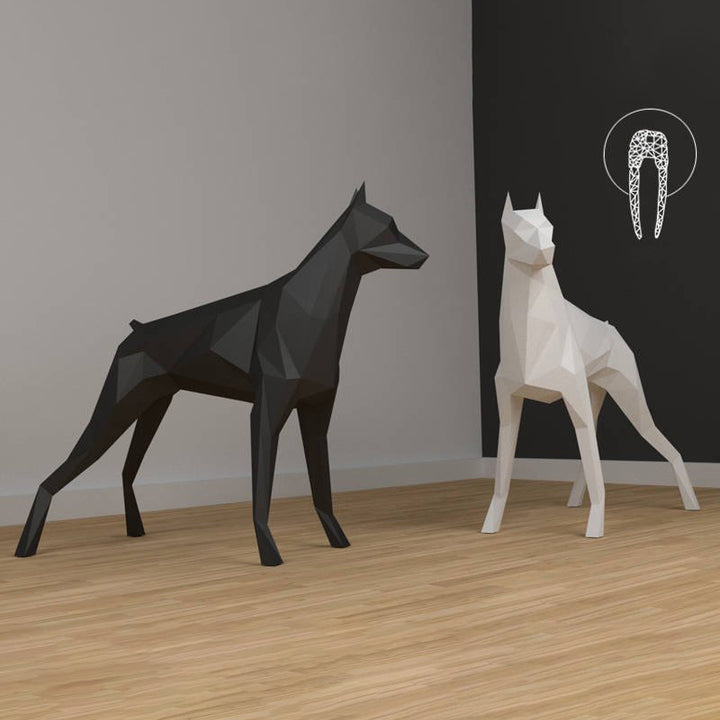 Paper sculpture three-dimensional model