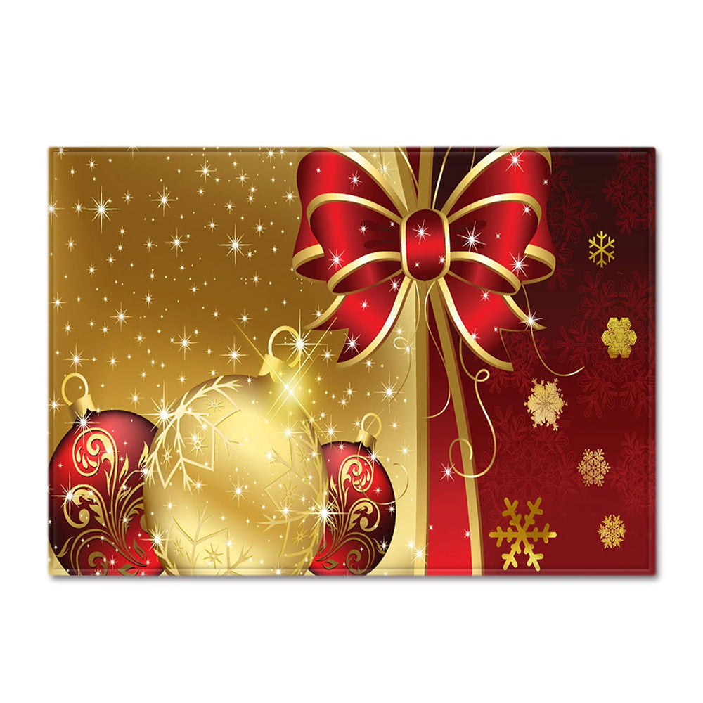 Christmas Living Room Floor Mat