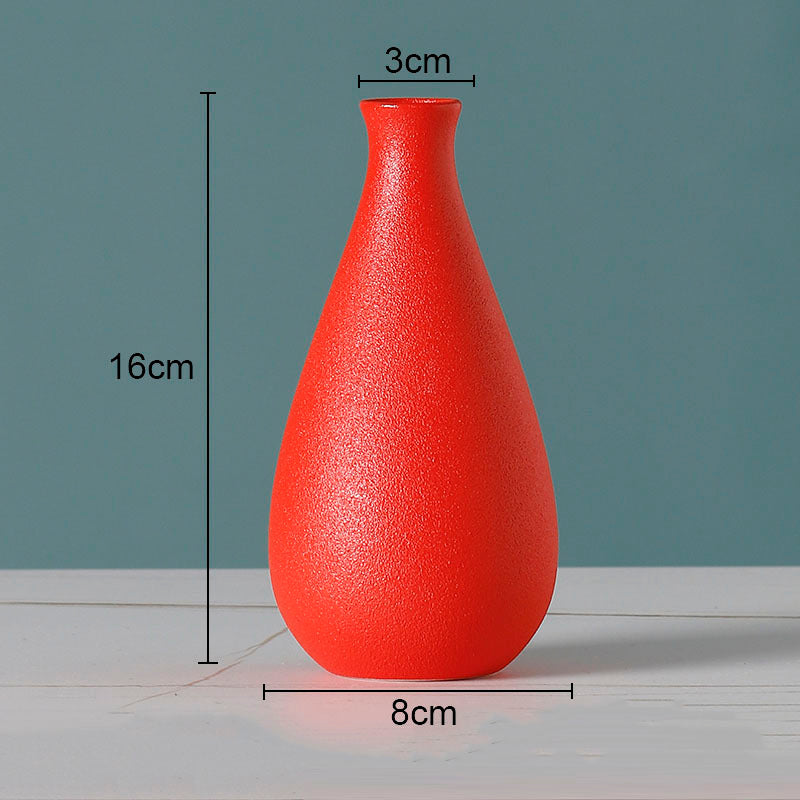 Simple Solid Color Ceramic Vases