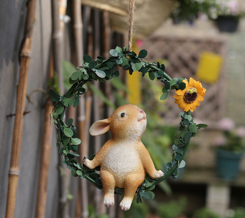 Resin animal sculpture pendant