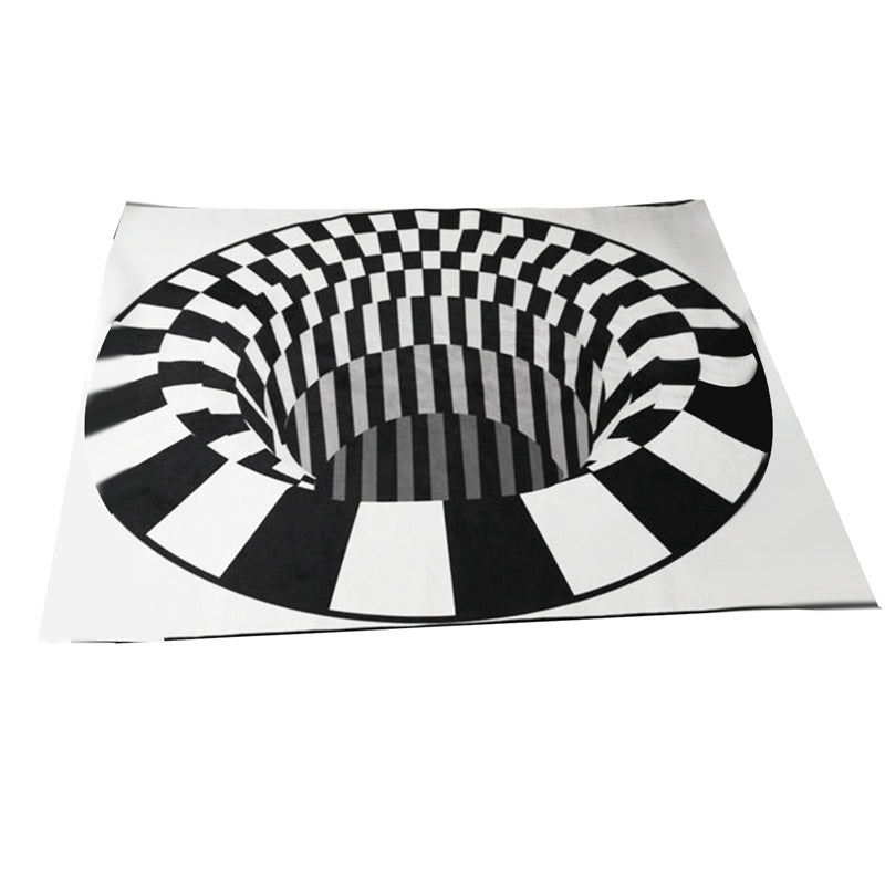 3D Vortex Hole Illusion Living Room Rug