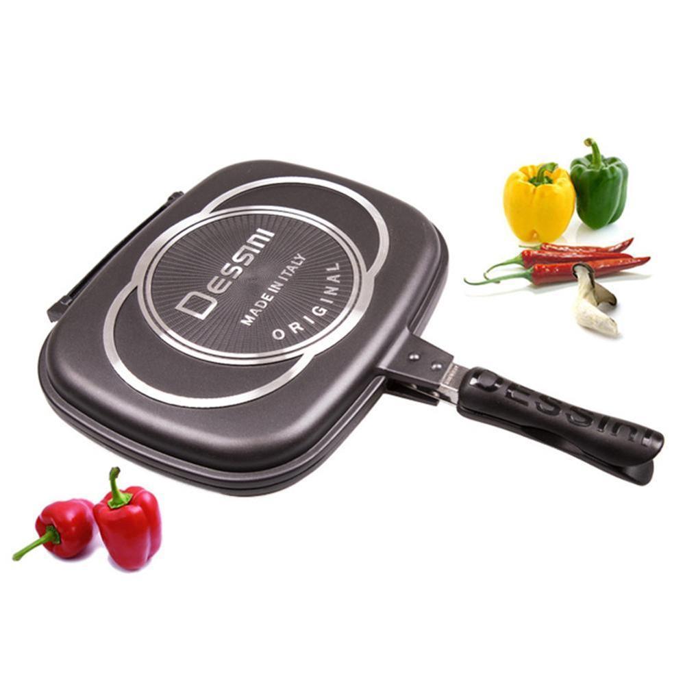 Double side frying pan