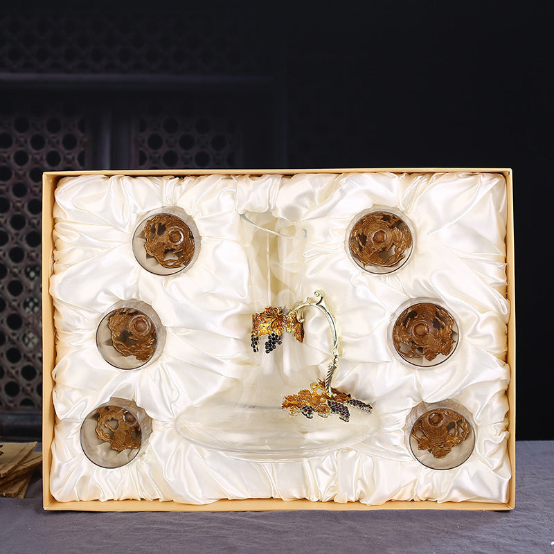 Enamel Red Wine Glass