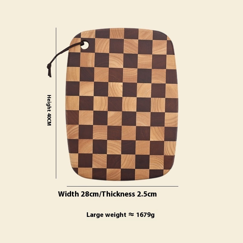 Acacia Mangium Chessboard Grid Cutting Board Solid Wood Cutting Board