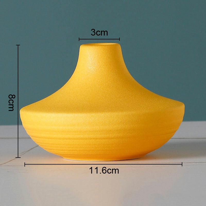 Simple Solid Color Ceramic Vases
