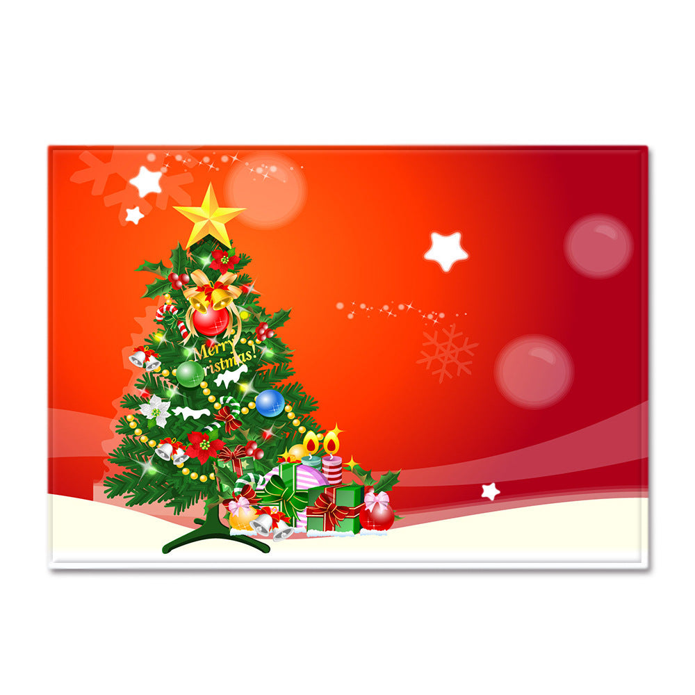 Christmas Living Room Floor Mat