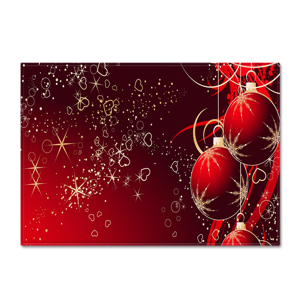 Christmas Living Room Floor Mat
