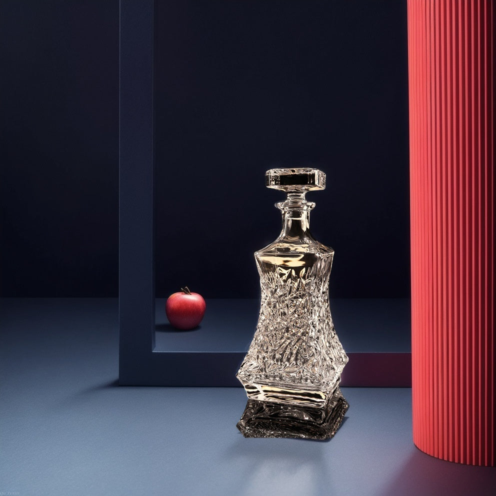 Whiskey Wine Bottle Crystal Glass Set