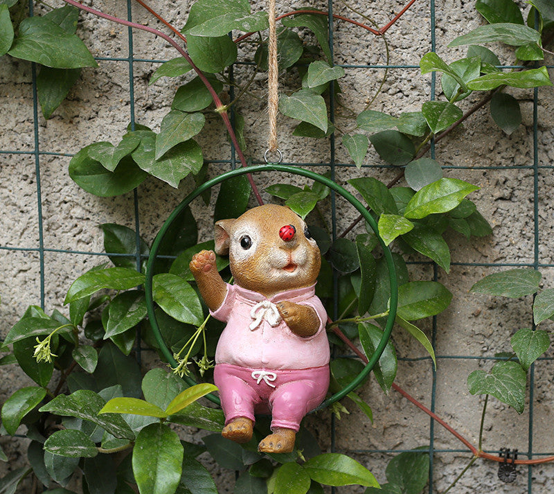 Resin animal sculpture pendant