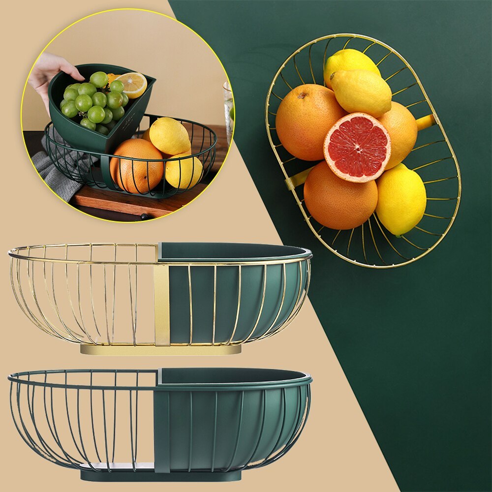 Metal Hollowed Out Fruit Storage Rack