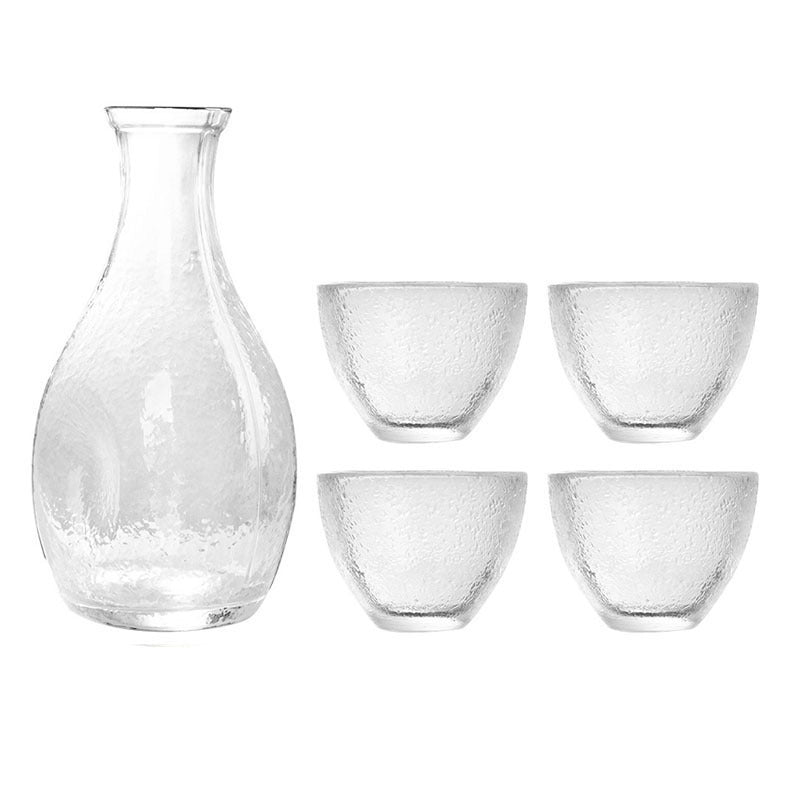 Transparent Glass Clear Wine Wine Pot Set Small Cup