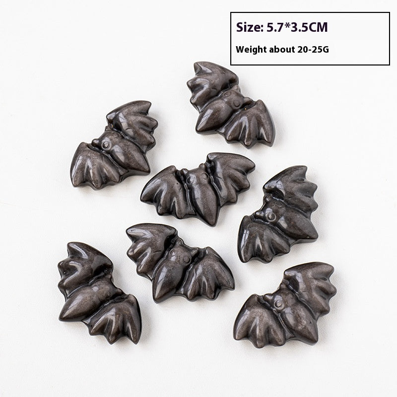 Natural Obsidian Sculpture Crafts Ornaments