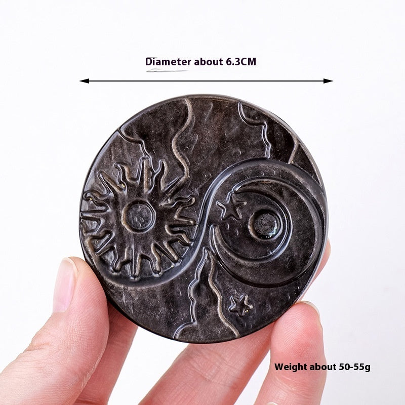 Natural Obsidian Sculpture Crafts Ornaments