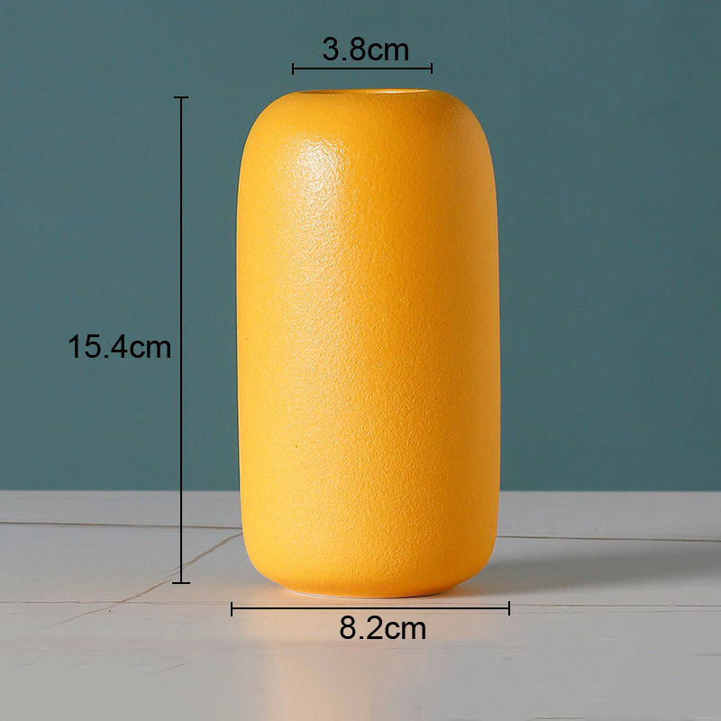 Simple Solid Color Ceramic Vases