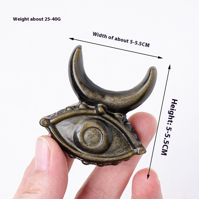 Natural Obsidian Sculpture Crafts Ornaments