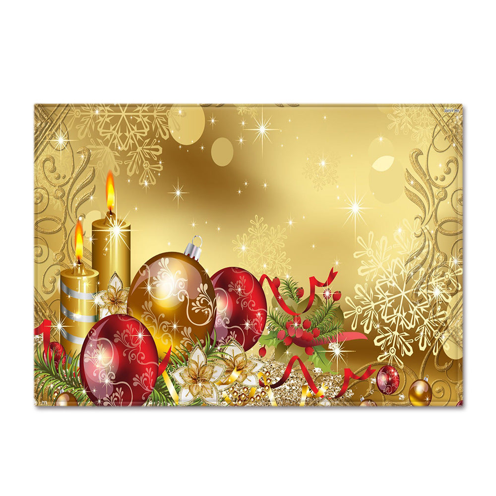 Christmas Living Room Floor Mat