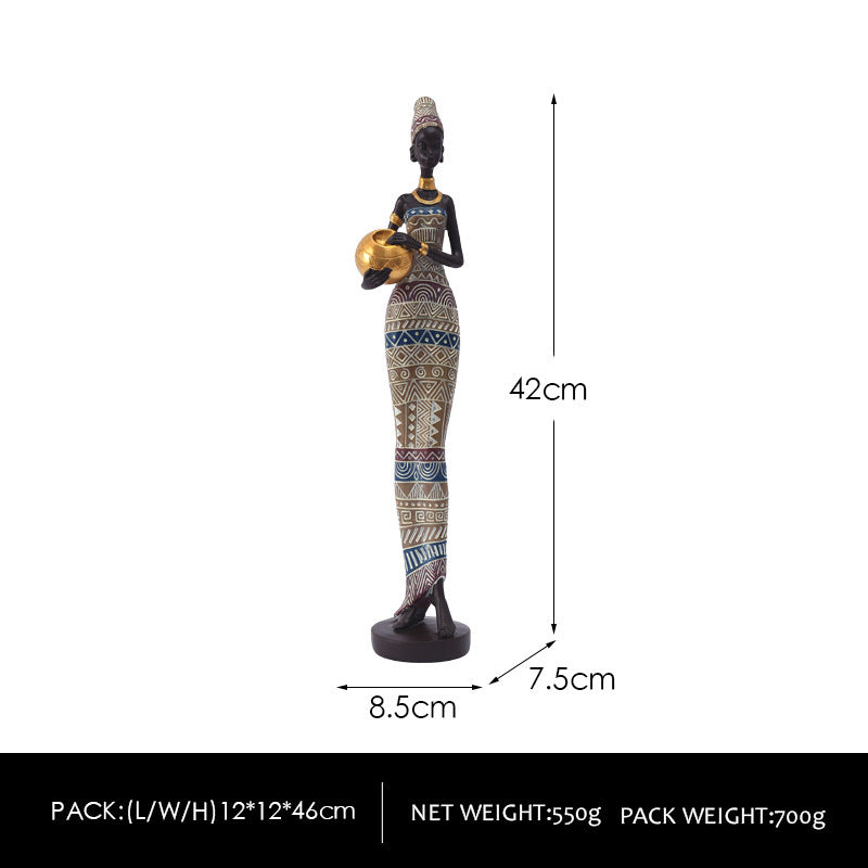 Sculpture Decorations For Black Women Figures