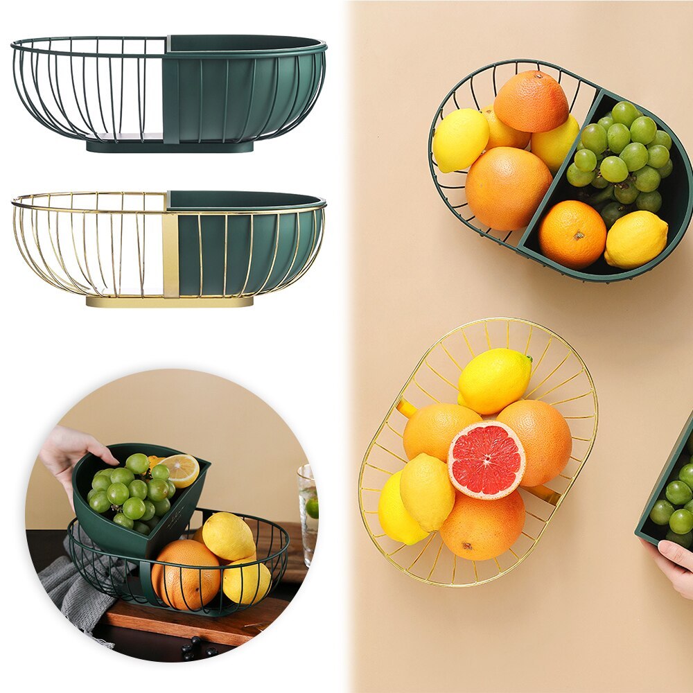 Metal Hollowed Out Fruit Storage Rack