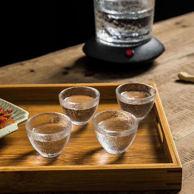 Transparent Glass Clear Wine Wine Pot Set Small Cup