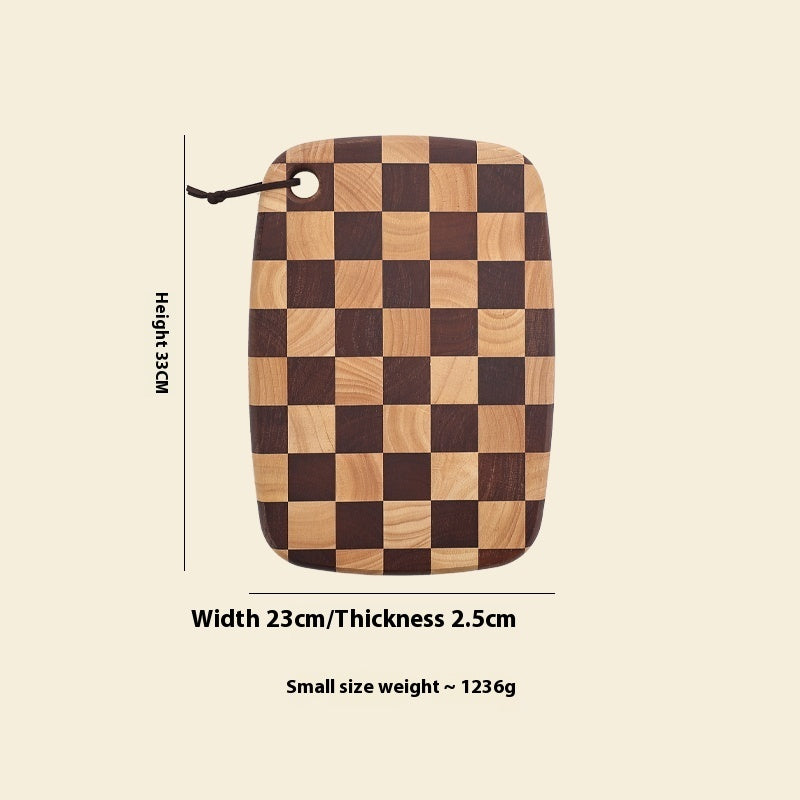 Acacia Mangium Chessboard Grid Cutting Board Solid Wood Cutting Board