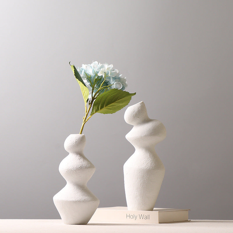 Modern Irregularly Stacked Ceramic Vases