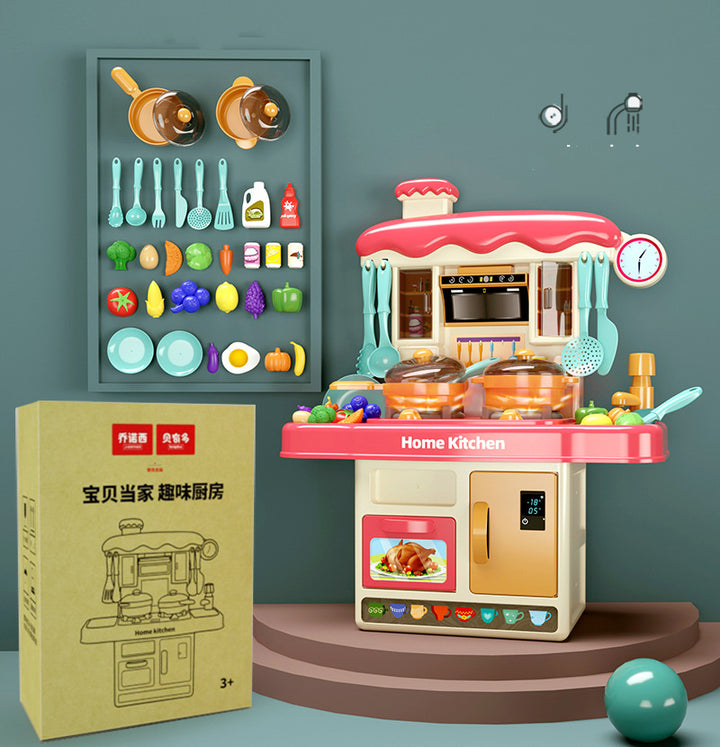 Boy Cooking Kitchen Utensils