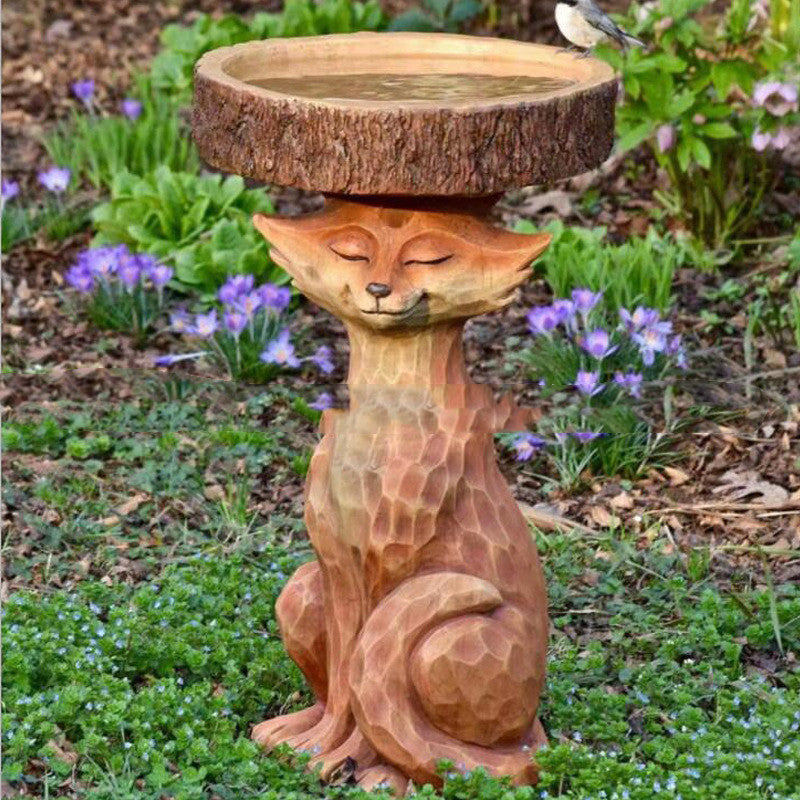 Fox Resin Sculpture Decoration Cartoon
